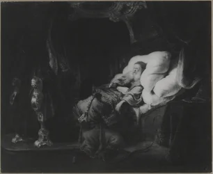 Isaac bendiciendo a Esaú